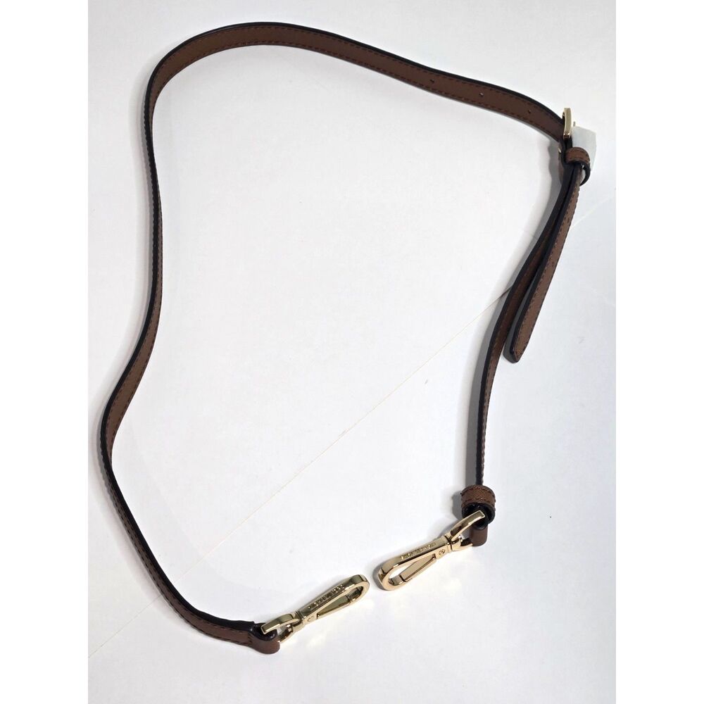 Michael Kors Replacement Crossbody Strap | Brown Leather Gold Hardware